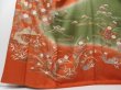 Photo5: 2105T01z1020  Japanese Kimono Silk TSUKESAGE Flowers Orangered (5)