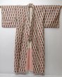 Photo9: 0520N03z650 Vintage Japanese Kimono Silk MEISEN KOMON Off-white (9)