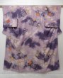 Photo1: 0928T04z780 Vintage Japanese Kimono Silk HOUMONGI Light purple Sakura Tree (1)