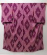 Photo1: 0614T05z650 Vintage Japanese Kimono Silk KOMON Grape (1)