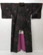 Photo9: 0601T05z550 Vintage Japanese Kimono Silk KOMON Black (9)