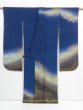 Photo10: 1328i10z1290 Japanese Kimono Silk FURISODE Dark Blue Gradation (10)