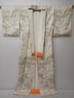 Photo9: 0621N02z940 Vintage Japanese Kimono Silk KOMON Off-white Heian era (9)