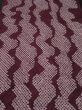 Photo1: 3G04z50 Japanese Kimono Silk  FABRIC Grape  Shibori dyeing 41.7" (1)