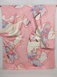 Photo1: 0905i02z1000 Japanese Kimono Silk SHIBORI FURISODE Pink Flowers (1)