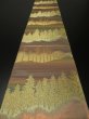 Photo6: 1C01z260 Japanese Kimono Silk OBI FABRIC  Trees 101.6" (6)