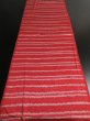 Photo5: 3B04z50 Japanese Kimono Silk  FABRIC Light red Shibori dyeing 31.5" (5)