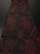 Photo5: 1D01z50 Japanese Kimono Silk  FABRIC Black-Brown Plum branch 38.6" (5)