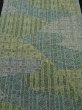 Photo1: 1A02z60 Japanese Kimono Crepe Silk  FABRIC Blue-Green Flowers 40.9" (1)