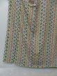 Photo2: 1206H03z820 Vintage Japanese Kimono Silk KOMON Off-white Flower (2)