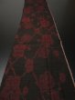 Photo5: 1D04z70 Japanese Kimono Silk  FABRIC Black-Brown Plum branch 55.1" (5)