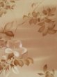 Photo4: 1128N06z630 Vintage Japanese Kimono Silk KOMON Lihgt cream Flower (4)