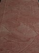 Photo1: 1R05z80 Japanese Kimono Silk  FABRIC Light pinkish brown Wave 59.8" (1)