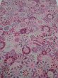 Photo1: 1M02z70 Japanese Kimono Silk  FABRIC Pink Umbrella 47.2" (1)