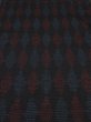 Photo1: 4K02z50 Vintage Japanese Kimono Silk  FABRIC Black, Blue, Red   41.7" (1)