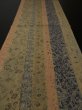 Photo5: 1i02z50 Japanese Kimono Silk  FABRIC Sand beige Birds, Flowers 36.2" (5)