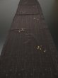 Photo5: 3Q04z80 Vintage Japanese Kimono Silk  FABRIC Black-Brown Branch 55.1" (5)