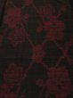 Photo1: 1D01z50 Japanese Kimono Silk  FABRIC Black-Brown Plum branch 38.6" (1)