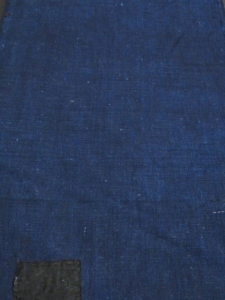 Photo1: 1T19z130 Vintage Japanese Kimono Cotton Boro Ranru Patch Indigo   77.2" (1)