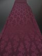 Photo5: 2A06z80 Japanese Kimono Silk  FABRIC Burgundy Maple 64.6" (5)