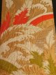 Photo1: 1A01z190 Vintage Japanese Kimono Silk OBI FABRIC Gold Leaf, Wave 44.1" (1)