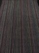 Photo2: 1B01z60 Japanese Kimono Silk  FABRIC Dark gray   40.9" (2)