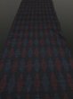 Photo4: 4K02z50 Vintage Japanese Kimono Silk  FABRIC Black, Blue, Red   41.7" (4)