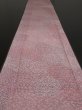 Photo5: 2D06z90 Japanese Kimono Silk  FABRIC Pink, Dark brown Kiribame 66.9" (5)