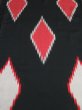 Photo2: 2G06z80 Vintage Japanese Kimono Silk  FABRIC Dark green-Black   61.4" (2)