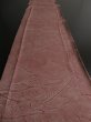 Photo5: 1R05z80 Japanese Kimono Silk  FABRIC Light pinkish brown Wave 59.8" (5)