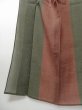 Photo2: 1028N10z490 Vintage Japanese Kimono Linen OJIYA CHIJIMI Red-Brown (2)