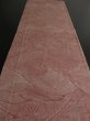 Photo5: 1R01z50 Japanese Kimono Silk  FABRIC Light pinkish brown Wave 40.2" (5)