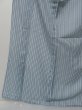 Photo2: 0108H08z430 Japanese Kimono Synthetci See through KOMON Light blue Stripe (2)