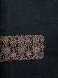 Photo4: 1119H05z800 Vintage Japanese Kimono Silk KOMON Dark green (4)