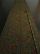 Photo5: 1P05z100 Japanese Kimono Crepe Silk  FABRIC Brown Karahana 66.1" (5)