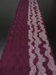 Photo5: 3G07z90 Japanese Kimono Silk  FABRIC Grape  Shibori dyeing 85" (5)