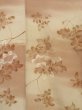 Photo3: 1128N06z630 Vintage Japanese Kimono Silk KOMON Lihgt cream Flower (3)