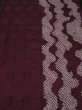 Photo1: 3G07z90 Japanese Kimono Silk  FABRIC Grape  Shibori dyeing 85" (1)