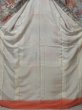 Photo9: 1215T09z870 Japanese Kimono Silk KOMON Off-white Flowers (9)