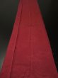 Photo5: 3C04z70 Japanese Kimono Silk  FABRIC Dark pink-red Flying crane 54.3" (5)