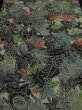 Photo1: 1C06z50 Vintage Japanese Kimono Silk  FABRIC Off-white Flowers 39.4" (1)