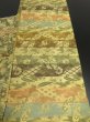 Photo8: 1A01z140 Vintage Japanese Kimono Silk OBI FABRIC  Bamboo grass 76.4" (8)