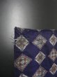 Photo6: 3F02z30 Vintage Japanese Kimono Silk MEISEN FABRIC Dark purple   37" (6)