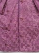 Photo8: 0323N02z730 Vintage Japanese Kimono Wool KOMON Pink Dark purle Ichimathu (8)