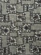 Photo3: 0212N07z480 Vintage Japanese Kimono Silk MEISEN KOMON Light gray Flower (3)