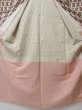 Photo10: 0520N03z650 Vintage Japanese Kimono Silk MEISEN KOMON Off-white (10)