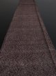 Photo5: 2C05z90 Vintage Japanese Kimono Crepe Silk  FABRIC Dark brown Dots 61.4" (5)