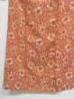 Photo2: 0417N01z810 Vintage Japanese Kimono Silk KOMON Coral orange Flower (2)