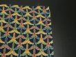 Photo7: 2B01z50 Japanese Kimono Silk  FABRIC Navy Flying crane 39.4" (7)