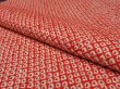 Photo4: 1Q03z50 Japanese Kimono Silk  FABRIC Orangered Shibori dyeing 39.4" (4)